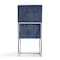 Manhattan Comfort Element Velvet Dining Chair in Blue, PK2 2-DC030-BL - alternate 2